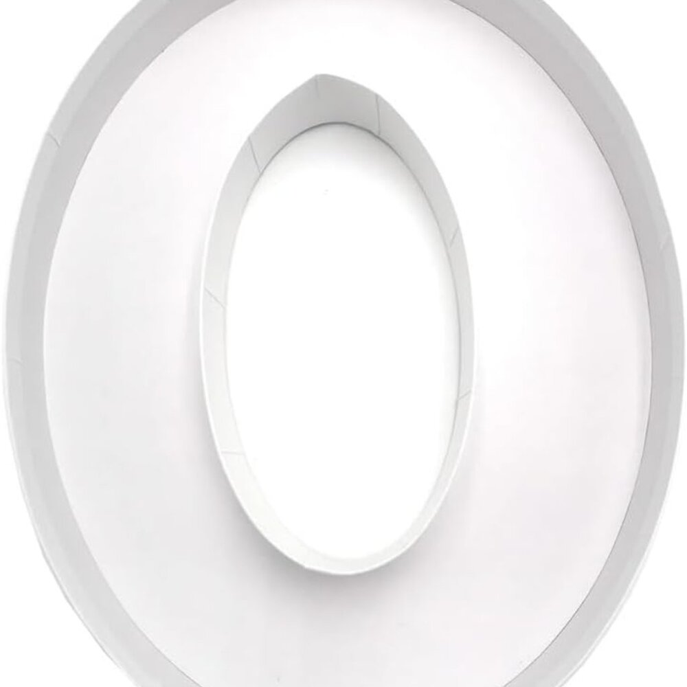 12" Cardboard Number Shaped Tray Paper Mache Sweets Birthday Tray (0)